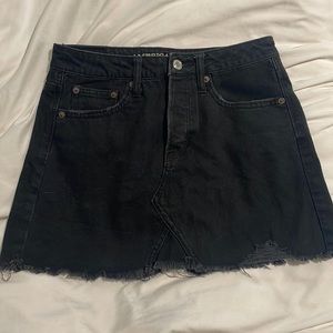 black american eagle jean skirt with button front clasp
